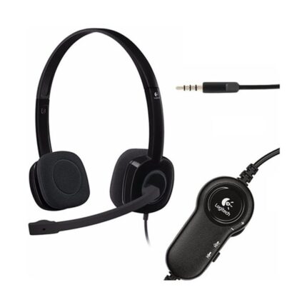 Audífono C/Microf. Logitech H151 Stereo Black Sonido estéreo pleno para llamadas de voz y videoconferencias nítidas música y juegos, uso personal o profesional