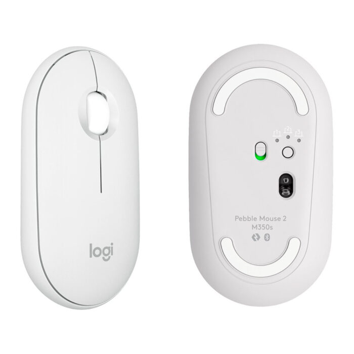 Mouse Logitech Pebble 2 M350s Bluetooth/Wireless White permite emparejar hasta 3 dispositivos diferentes, lo que brinda una flexibilidad excepcional.