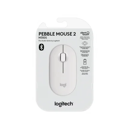 Mouse Logitech Pebble 2 M350s Bluetooth/Wireless White permite emparejar hasta 3 dispositivos diferentes, lo que brinda una flexibilidad excepcional.