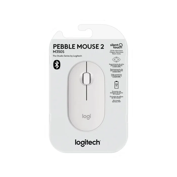 Mouse Logitech Pebble 2 M350s Bluetooth/Wireless White permite emparejar hasta 3 dispositivos diferentes, lo que brinda una flexibilidad excepcional.