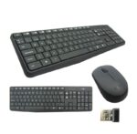 Teclado Logitech + Mouse Mk235 Wireless Usb Sp Black funciona en cuanto el receptor se conecta al puerto USB. Con una confiable conexión inalámbrica.