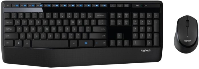 Teclado Logitech + Mouse Mk345 Trabaja de forma inalámbrica a una distancia de hasta 10 metros , depende de las condiciones del entorno y de los dispositivos.