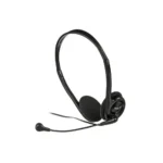 Audífono C/Microf. Genius Hs-200c Black Interfaz 3.5mm. Micrófono Si. Ergonomía Vincha ajustable. Cómodas orejeras.