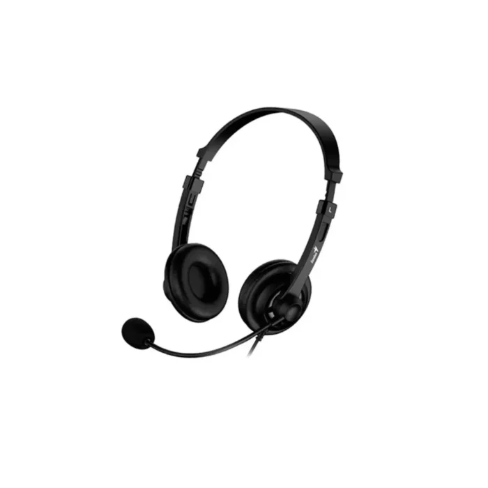Audífono C/Microf. Genius Hs-230u Usb Black Audífono de vincha USB, para chat online, video conferencia o escuchar música.