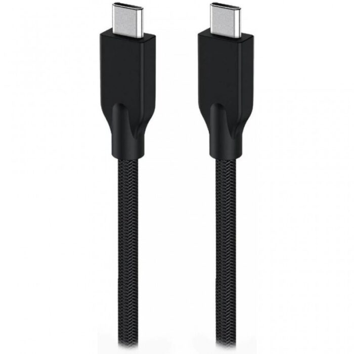Cable Usb-C Genius Acc-C2cc-3a Usb-C A Usb-C 100cm Fast Charge Trenzado Black Carga rápida y transferencia de datos más rápida