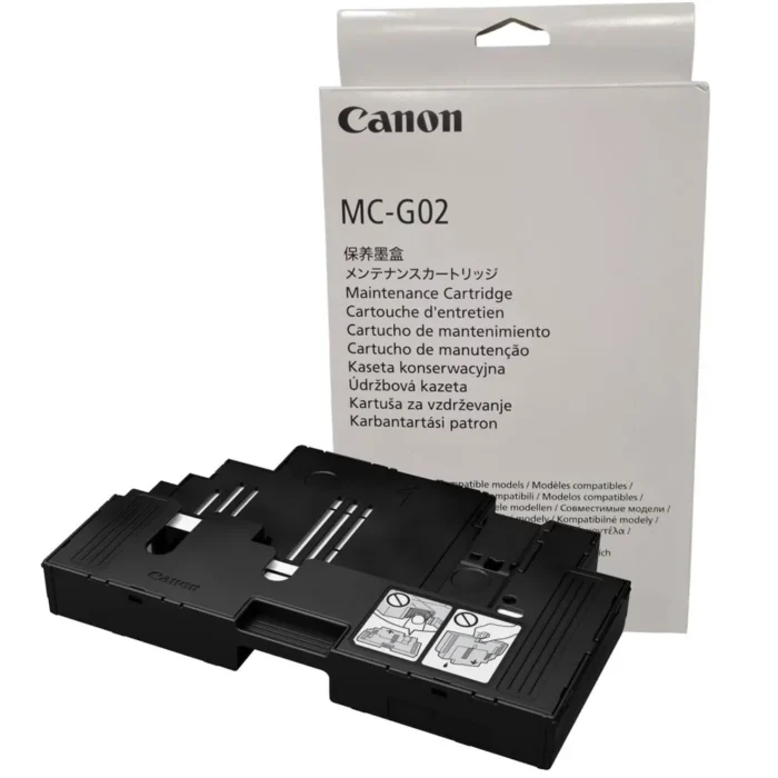 Caja De Mantenimiento Canon MC-G02 Pixma G2160 / G3160 residuos compatible con impresoras Canon PIXMA G3260 G2260
