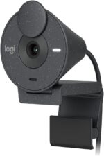 Camara Logitech Brio 300 Fhd 1080p Usb-C (960-001413) Black, Tipo de enfoque: foco fijo Custom Logi 4 element lens with anti-reflective coating, Tapa de privacidad integrada.