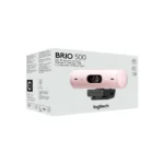 camara-logitech-brio-500-fhd-1080p-usb-c-rose