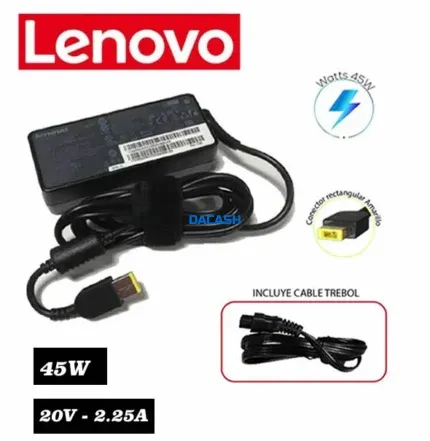 Cargador Para Lenovo Tipo USB - 20V 2.25A Amarillo 45W Compatibilidad Voltaje de entrada: 220V Voltaje de salida: 20V