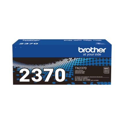 Cartucho de Toner Brother TN-2370 Negro 2600 pag. es un producto original que ofrece una calidad de impresión en color negro nítido y radiante