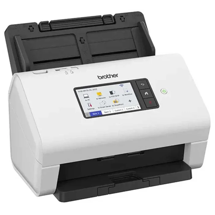 Escáner Brother Ads-4900w USB, Wifi; Dúplex, ADF, profesional de gran rendimiento, con conexión por USB, red cablead o Wifi.