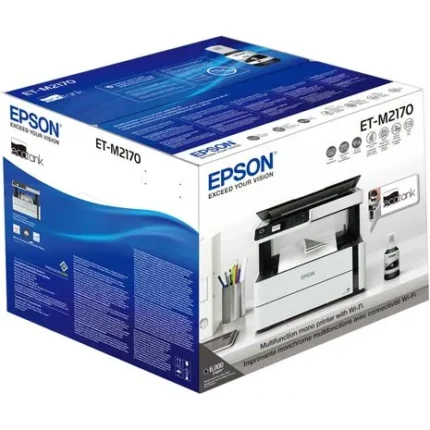 Impresora Epson M2170 Monocromática Ethernet. Wifi es una impresora multifuncional de última generación, diseñada para satisfacer las necesidades de oficinas