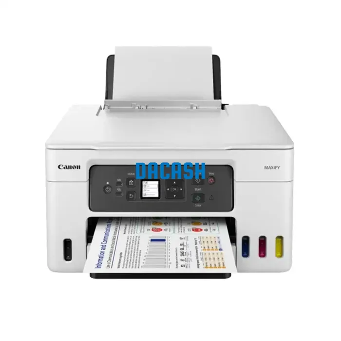 Impresora Multifuncional Canon Maxify Gx 3010 Sistema Continuo de Tintas de Pigmentos de 4 Colores Botellas con Figura Independiente