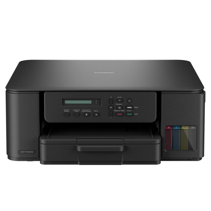 Impresora Multifuncional De Tinta Brother Dcp-T530dw con conectividad inalámbrica e impresión dúplex hace que trabajar desde el hogar sea más eficiente.