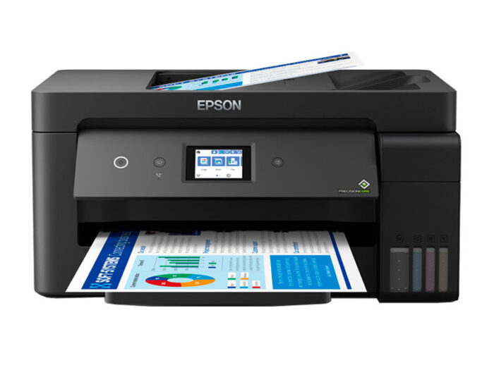 Impresora Multifuncional Epson EcoTank L14150 A3 + Wifi te permite imprimir hasta 7.500 paginas en negro o 6.000 paginas a color.