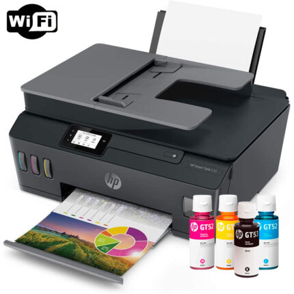 Impresora Multifuncional HP Smart Tank 530 Inalámbrica cuenta con un diseño elegante y compacto, lo que la hace ideal para cualquier espacio.