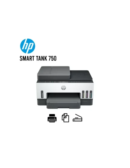 Impresora Multifuncional Hp Smart Tank 750 Wifi/Bt/Lan Ideal para imprimir grandes cantidades y a bajo costo. Se incluye tinta original HP