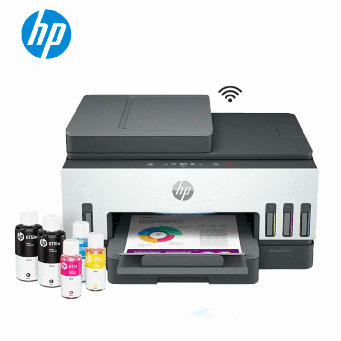 Impresora Multifuncional Hp Smart Tank 790 Wifi/Bt/Eth Este modelo ofrece todo lo que necesitas para imprimir, escanear y copiar
