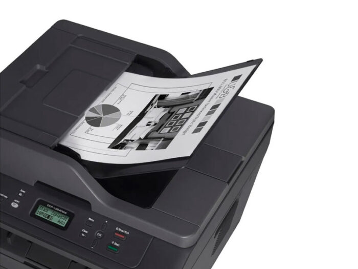 Impresora Multifuncional Laser Brother Dcpl2540dw monocromática económica que imprime y copia hasta 30 ppm  en negro y escanea a color