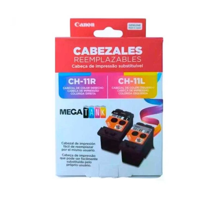 Pack Cabezal Canon CH-11R + CH-11L Compatible con G510-G610 es el complemento perfecto para impresoras Canon de la serie PIXMA.