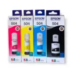 Kit de Tintas Epson T504 cmybk l6171 L4260 L6270 L4160 está diseñada para altos estándares de calidad en impresiones a color.