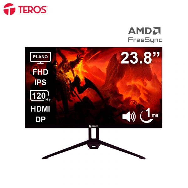 monitor-teros-led-ips-te-2415s-wide-fhd-hdmi-dp-23-8 Monitor Teros LED IPS TE-2415S WIDE/ 120HZ/ 1MS FHD/ HDMI/ DP/ 23.8 ofrece una experiencia de trabajo cómoda y precisa.