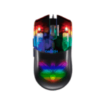 Mouse Gamer Micronics Spectre MIC GM812 Diseño Dark Reflex Translúcido Iluminación LED RGB DPI Graduable Hasta 12800. Conexión USB.
