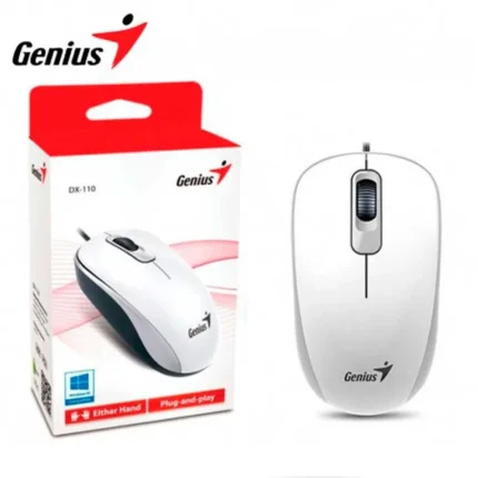Mouse Genius Dx-110 Usb Optico 1000 Dpi White Interfaz USB Motor de sensores Óptico Resolución (DPI) 1000 Número de botones 3 