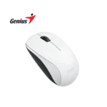 Mouse Genius Nx-7000 Wireless Blueeye White Frecuencia RF 2.4 GHz  Motor de sensores Ojo azul Resolución (DPI) 1200 Botones 3 Tipo de batería AA Peso Aprox. 56g