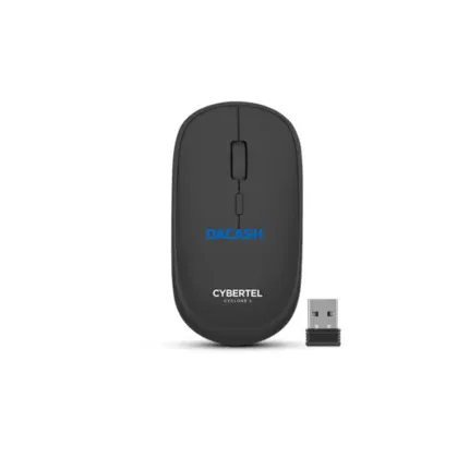Mouse Inalámbrico Cyclone3 CYB M500+3m BT WiFi Recargable USB-C en color negro es un periférico versátil y recargable  