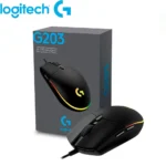 Mouse Logitech G203 Lightsync Optical 8000 Dpi Rgb Black Iluminación RGB LIGHTSYNC 6 botones programables Longitud del cable 2.1m Dimensiones 116.6 x 62.15 x 38.2mm