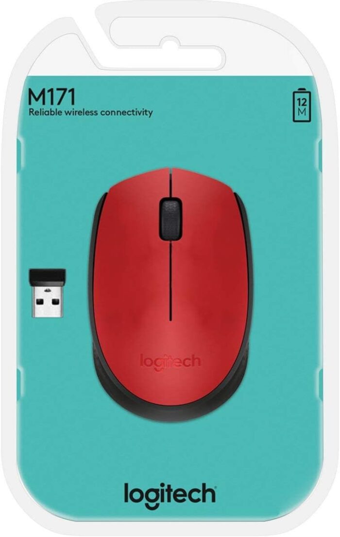 Mouse Logitech M170 Wireless Red Interface Inalámbrico 2.4 Ghz, USB Botones 3 izquierda, derecha y botón de rueda Alcance inalámbrico hasta 10 m