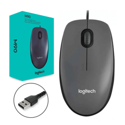 Mouse Logitech M90 Dark Midnight Usb Black control de acceso no presenta complicaciones para configurar el dispositivo no necesita de algún software