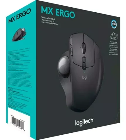 Mouse Logitech Mx Ergo Wireless Trackball Black se ha diseñado para amoldarse a tu mano y es capaz de un seguimiento rápido y preciso y ajusta la postura