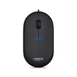 Mouse USB Cybertel Mercury 1 Black CYB M200K es un dispositivo óptico alámbrico de color negro ,diseñado para tareas de oficina