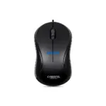 Mouse USB Hamilton+ CYB M209K+ de Cybertel es un mouse óptico alámbrico básico de color negro, diseñado para tareas de oficina y uso diario.