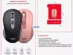 Mouse Vertice Black CYB M709-3M BT WIFI Recargable Cybertel es un dispositivo periférico de oficina conexión (Bluetooth, inalámbrico 2.4 GHz