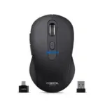 Mouse Vertice Black CYB M709-3M BT WIFI Recargable Cybertel es un dispositivo periférico de oficina conexión (Bluetooth, inalámbrico 2.4 GHz