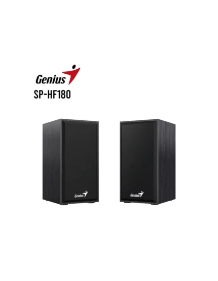 Parlante Genius Sp-Hf180 6w Usb Power Black Frecuencia 160Hz - 18KHz Interfaz Mini Jack 3.5 mm Potencia 6 Watts Dimensiones 84 x 129 x 84 mm