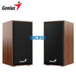 Parlante Genius Sp-Hf180 6w Usb Power Wood Frecuencia 160Hz - 18KHz Interfaz Mini Jack 3.5 mm Potencia 6 Watts Dimensiones 84 x 129 x 84 mm