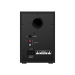 Parlante Genius Sw-2.1 300 10w 3.5mm 100v/240v Black Dimensiones Subwoofe 122 x 180.5 x 169.3 mm, satélites 82 x 11 x 68 mm. Peso Subwoofer 956 g