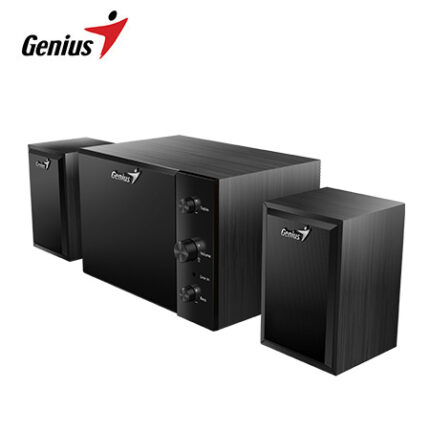Parlante Genius Sw-2.1 350 15w 3.5mm Con Ajuste De Graves Y Agudos 100v/240v Black Frecuencia de Respuesta Subwoofer 40 a 160 Hz y Satélites 130 a 20k Hz.