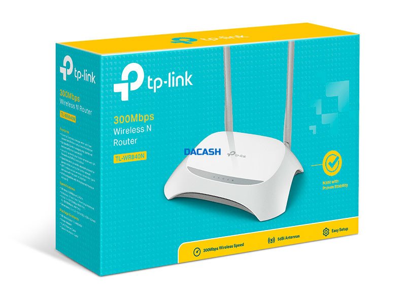 router-tp-link-tl-wr840n-2-4-ghz-300-mbps Router TP-Link TL-WR840N 2.4 GHz, 300 mbp inalámbrico para hogares, dpto,oficinas. Cuenta con 1 puerto WAN y 4 puertos LAN de 10/100 Mbps