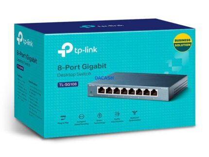 Switch 8 Puertos Tp-link TL-SG108 10/100/1000mbps RJ45 Lan GIGABIT que le permite migrar fácilmente su red a la tecnología Gigabit Ethernet