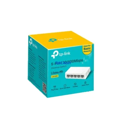 Switch LS1005 Tp-Link de 5 Puertos 10 100Mbps que le permite ampliar fácilmente su red de cable. Todos los puertos soportan MDI/MDIX automá
