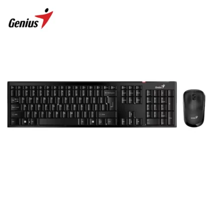 Teclado Genius + Mouse Slimstar 8230 Wireless/Bluetooth Multimedia Sp Black Combo Inalámbrico Bluetooth.
