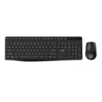 Teclado Genius + Mouse Wireless Km-8206s Usb Multimedia Sp Black Diseñado con teclas en formato chocolate, silencioso y multimedia