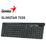 Teclado Genius Slimstar 7230 Wireless Multimedia Sp Black Conveniente para el trabajo diario en casa o en la oficina.