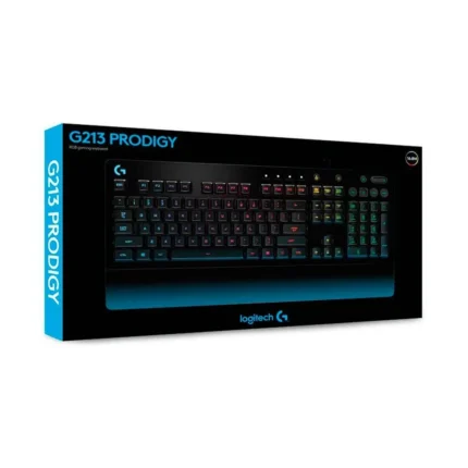 Teclado Logitech G213 Prodigy Rgb Gaming Tipo de Teclado Membrana Tamaño Full Size 100% Interfaz USB 2.0 Iluminación RGB Compatibilidad Windows 11 Windows 10