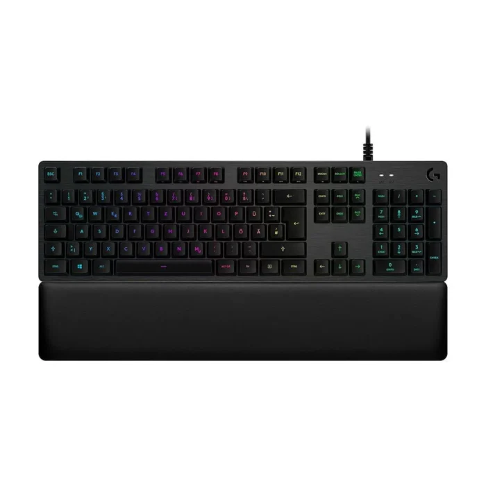 Teclado Logitech G513 Carbon Lightsync Gaming Rgb Black Tipo de teclado Mecánico Conectividad Alámbrico Interfaz USB Anti-ghosting No Iluminación Sí Color Negro